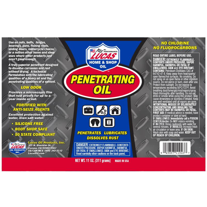 LUCAS OIL - Penetrating Oil Aerosol – QRC Karts Australia